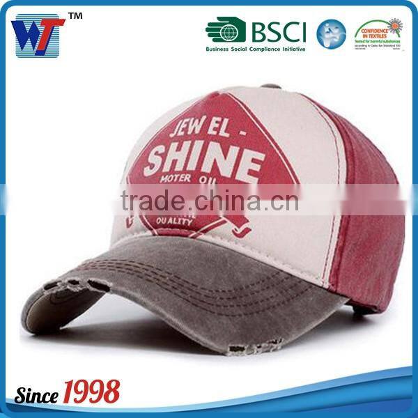 Wholesale Washed Frazzle Dad Hat Custom 6 Panel Baseball Cap