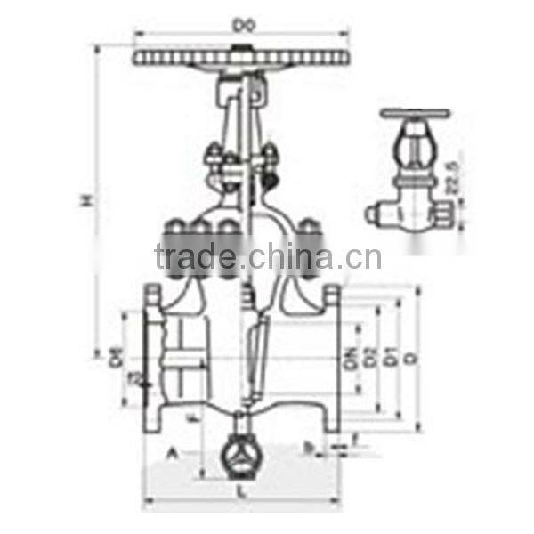 High Temperature High Pressure Power Station Gate Valve
