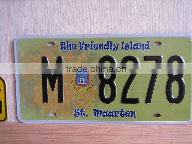 vehicle license plate