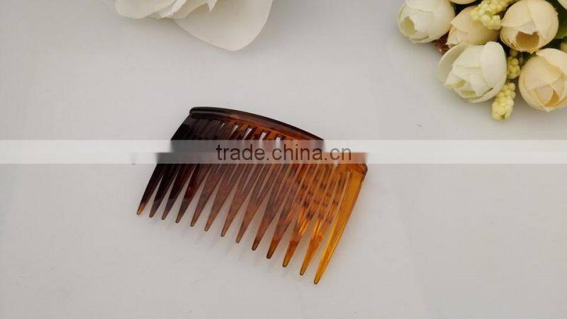 Factory Wholesale cheap price french twist hair combs personalized hair combs french style vintage hair accessories brown combs