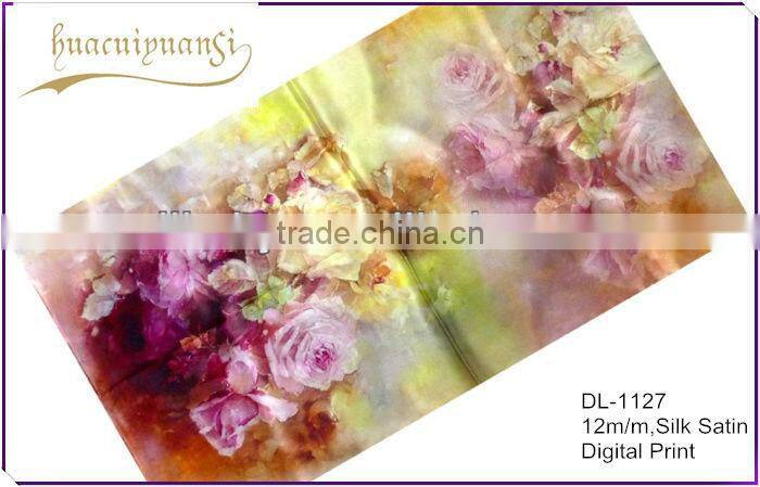 Factory Free Sample No MOQ Flower Printed Scarf