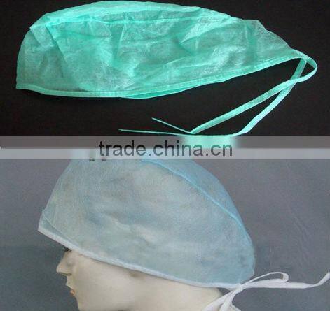 blue nonwoven surgical cap