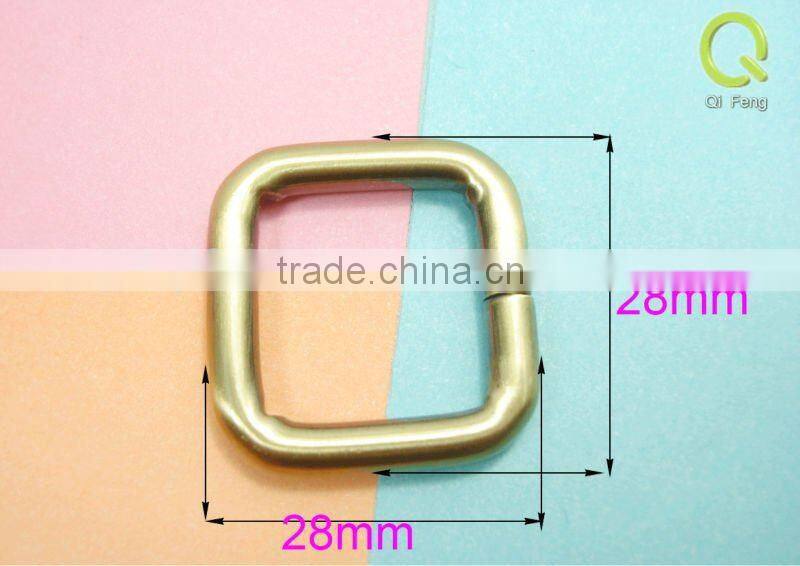 fashion bag side metal square rings 3/4"