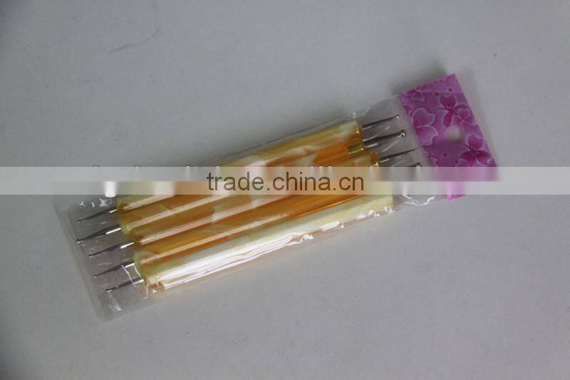 Hot model professional Acrylic handle orange color cosmetic Makeup Nail Art Brush Set