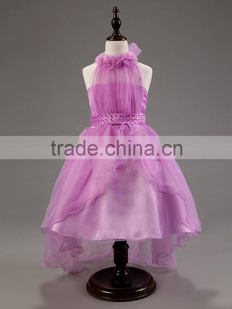 high quality girl's trailing wedding dress kids wedding dress summer flower girl dress skirt gauze white trailing skirt girls