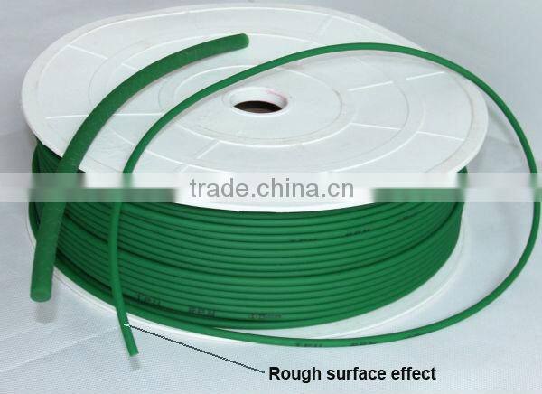 High performance diameter 6mm green rough round polyurethane drive belt