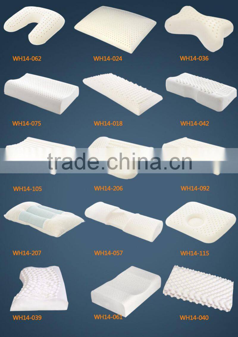 Natural Latex Wave Pillow with Massage Point Good for Head Massage