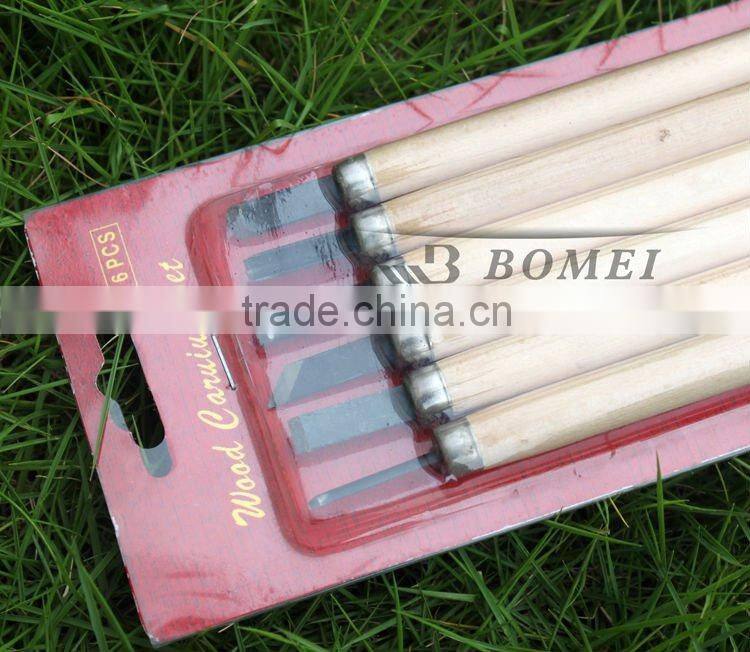 6pcs/set stainless steel wood Carving Knives sculptural tools