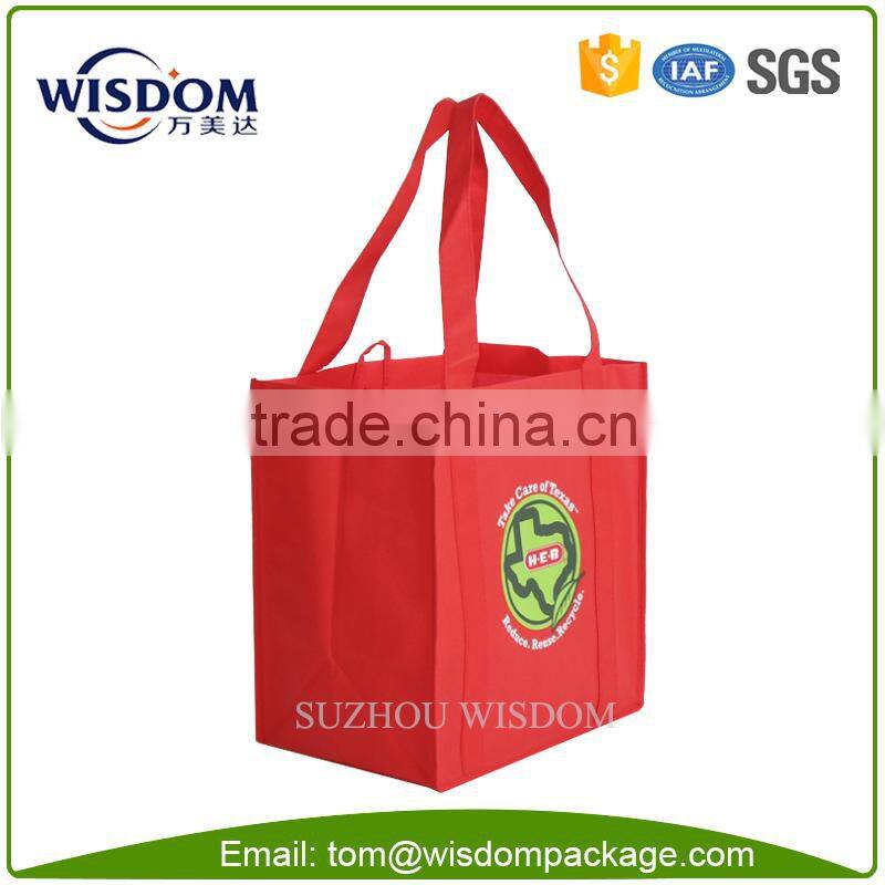 custom silk screen printing chevron non woven gift bag