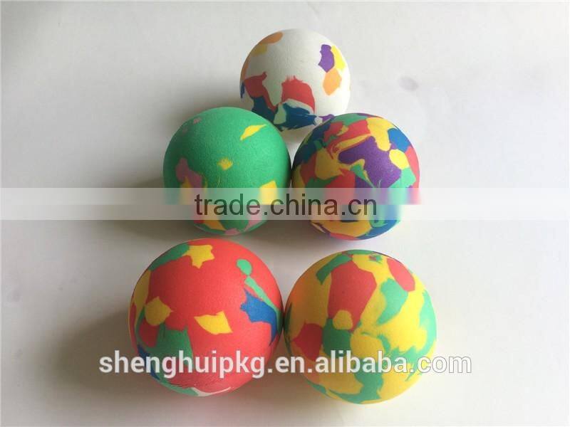 Mixed color eva foam toy ball gun eva foam ball eva foam bouncy ball