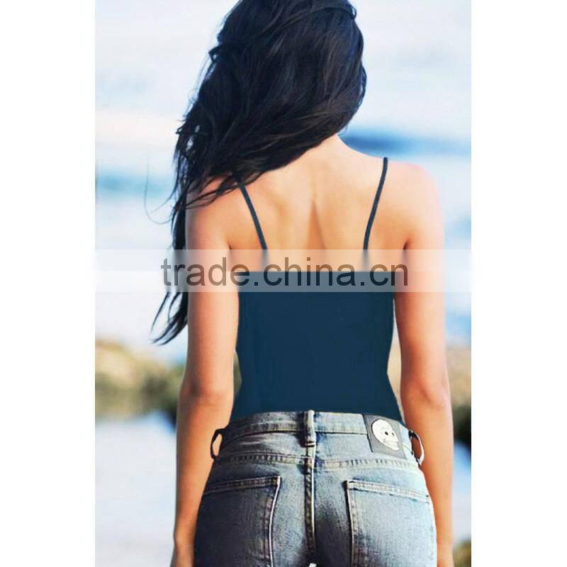 Bonvatt Women Clothes Tops Sexy Bandage Backless Cami Tops Sexy Tight-fitting V-neck Sleeveless Tanks Crop Top New Arrival