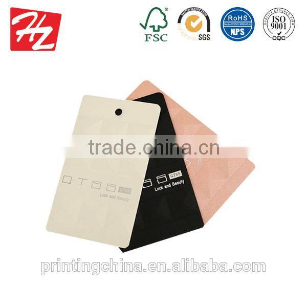 Brand new recycled paper uv swing tag with logo printing