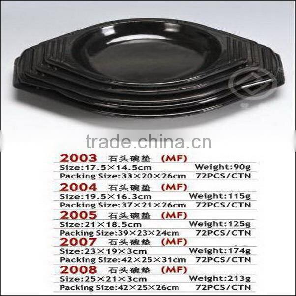 Plastic bowl mat with fashion style