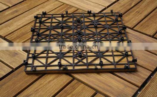 Outdoor kitchen room Hard Bamboo Flooring with plastic