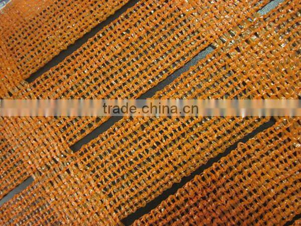 orange warning net for road