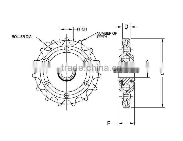 17 Teeth Sprocket Idler AG2416