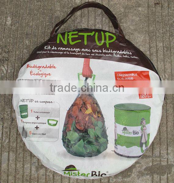 pop up tunnel with mesh bag and plastic handles