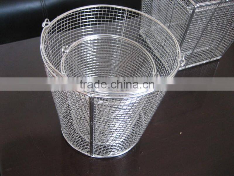industrial carbon steel stainless steel woven wire mesh basket