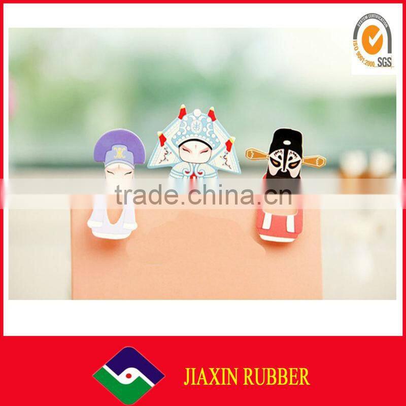 2D/3D effect lovely bee soft pvc book mark/clip book mark