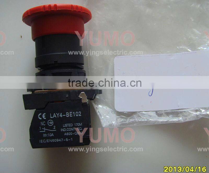 LAY4-ES542 RED NC turn to release push button switch