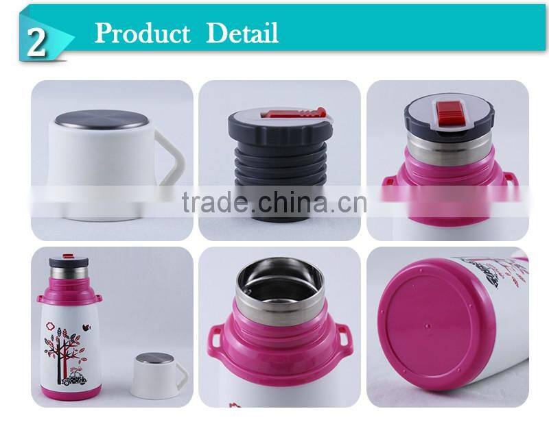 0.35l children use lovely picture stainless steel colorized vacuum flask