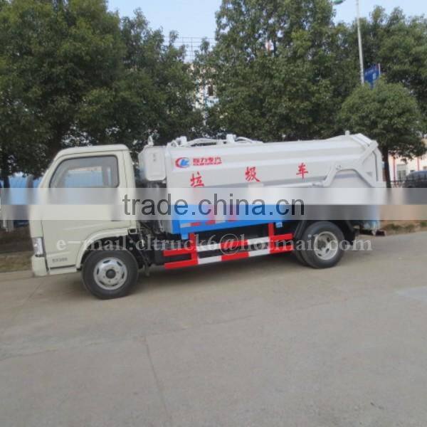 LHD or RHD DONGFENG 4*2 small garbage compactor 5m3