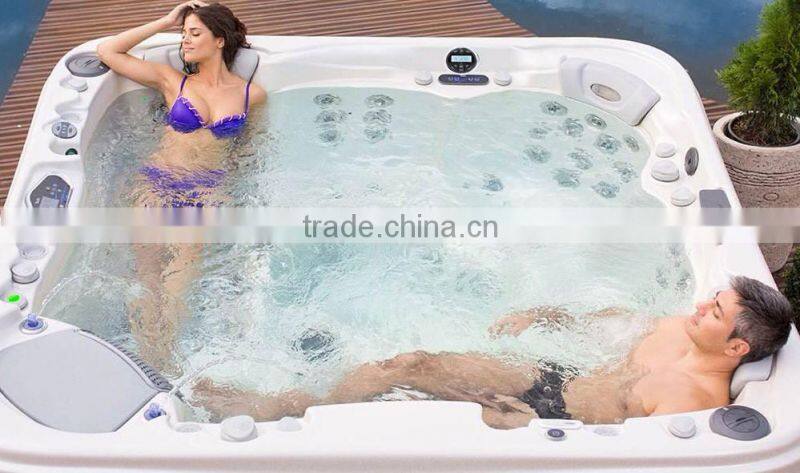 radio player for Clear glass bathtub rectangular spa bath freestanding hot tub