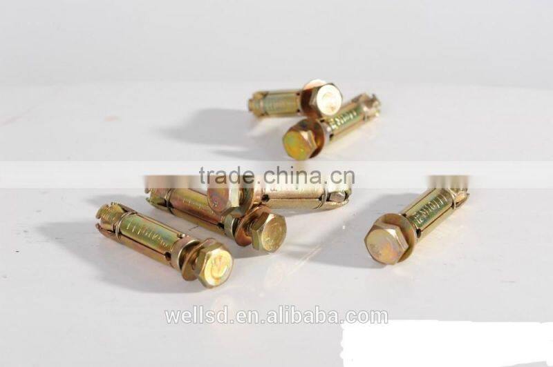 China manufacturer CE 3" yellow galvanized alloy steel israel sleeve eye anchor