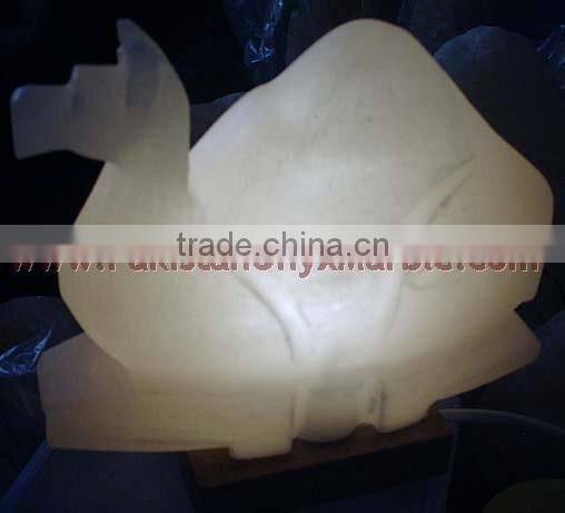 WHITE SALT CRAFTED SALT LAMPS