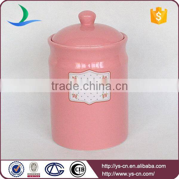 Wholesale ceramic biscuit tea sugar and coffe jars container sets