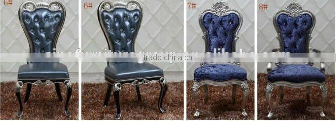 new modern stainless steel framed baroque chair