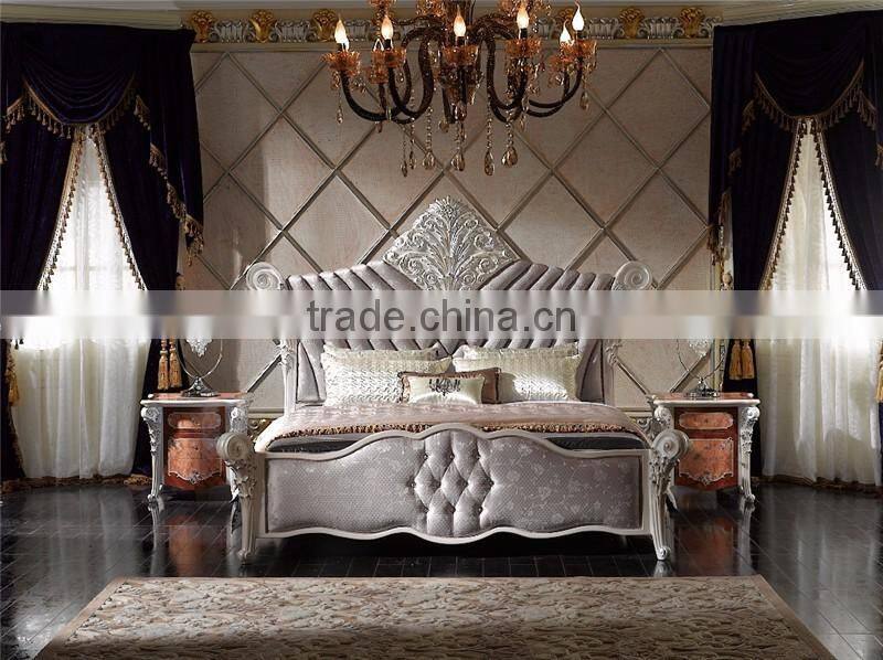 Silver and White Antique Vanity Dresser Table with Mirror, French Classic Dressing Table and Mirror