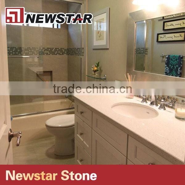 Newstar engineer quartz phoenix stone vanity top for project