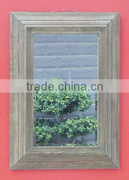 Decorative Metal Framed Stick On Wall Mirror