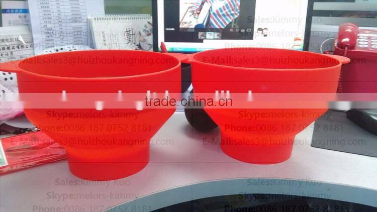 Hot selling Pop Corn Bowl Maker BPA Free Silicone Microwave Popcorn