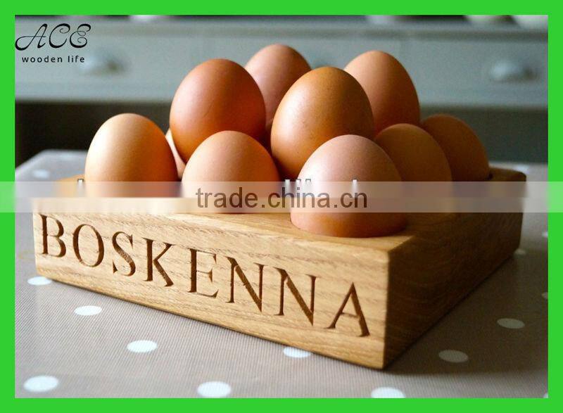 wooden egg tray