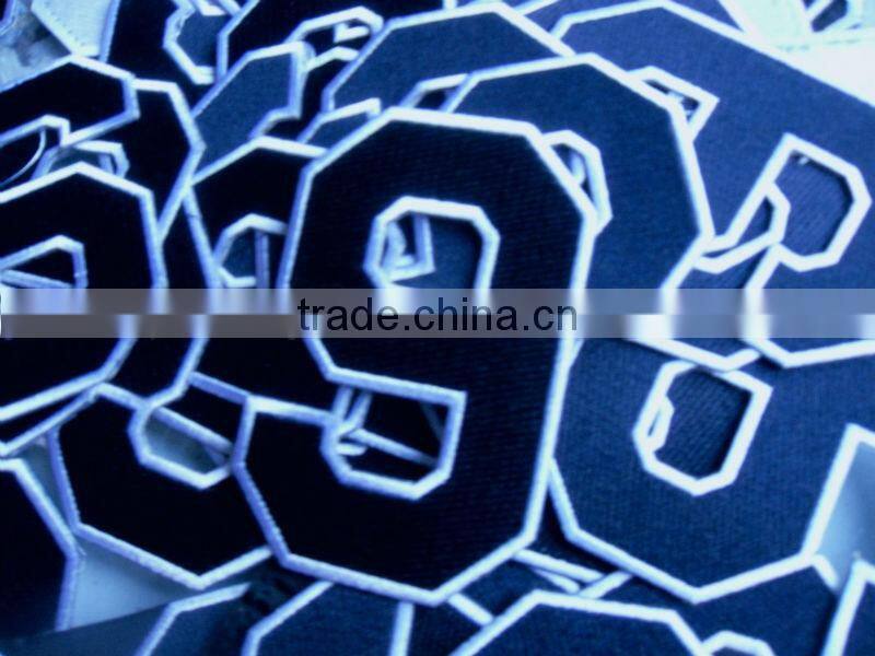 Embroidery number patch