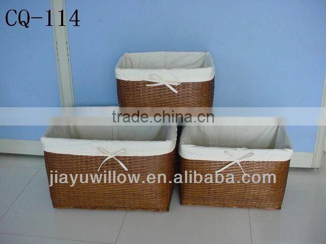 Classics maize covered wicker baskets wholesale