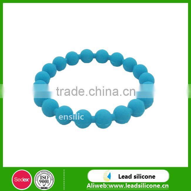 2015 Food-graded Fashionable Charming Silicone Bead Bracelet