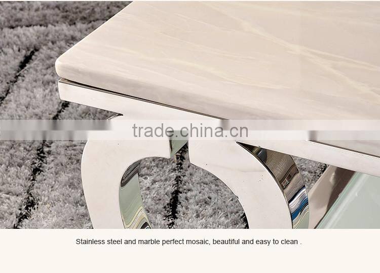 C376 New design living room marble top center table
