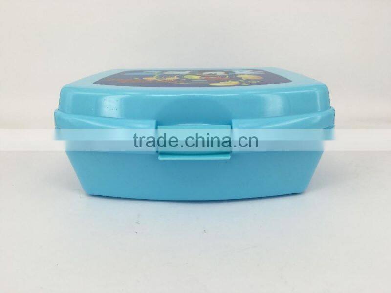 Kids Plastic rectangle PP material children's lunch box/plastic food container