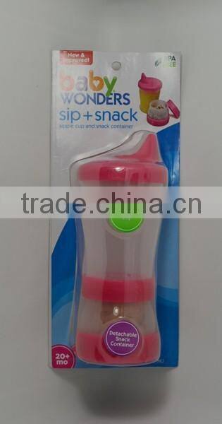 Baby Sip Snack Sippie Cup Detachable Food Snack Container Keeper BPA Free 9 Oz