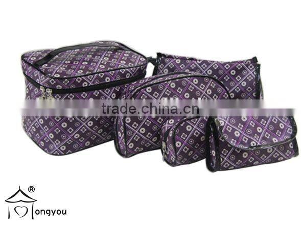 new kore an fashion style with zipper cosmetic bag make up bag