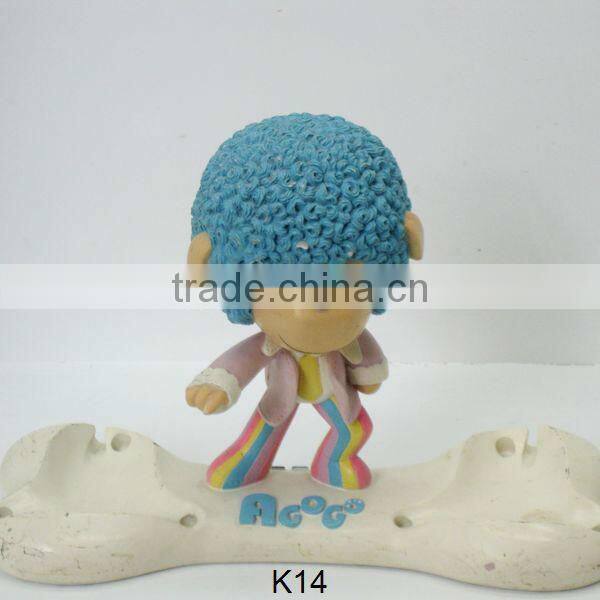 Resin santas claus figurine