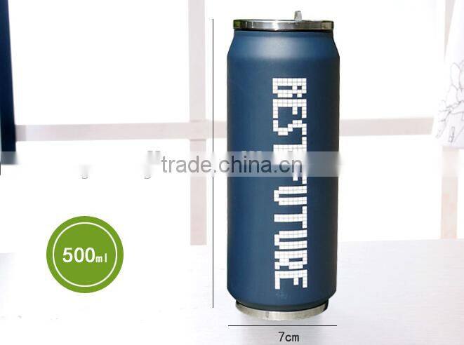 Supply Creative fashion Pop top shape Stainless steel thermos cup / cold insulation Cup (500ml)