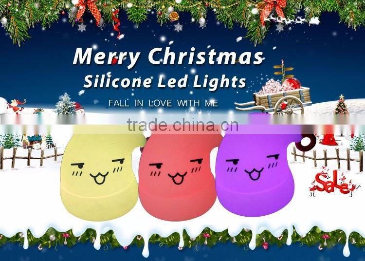 cap shaped silicone cover flexible battery operated decorative lamps
