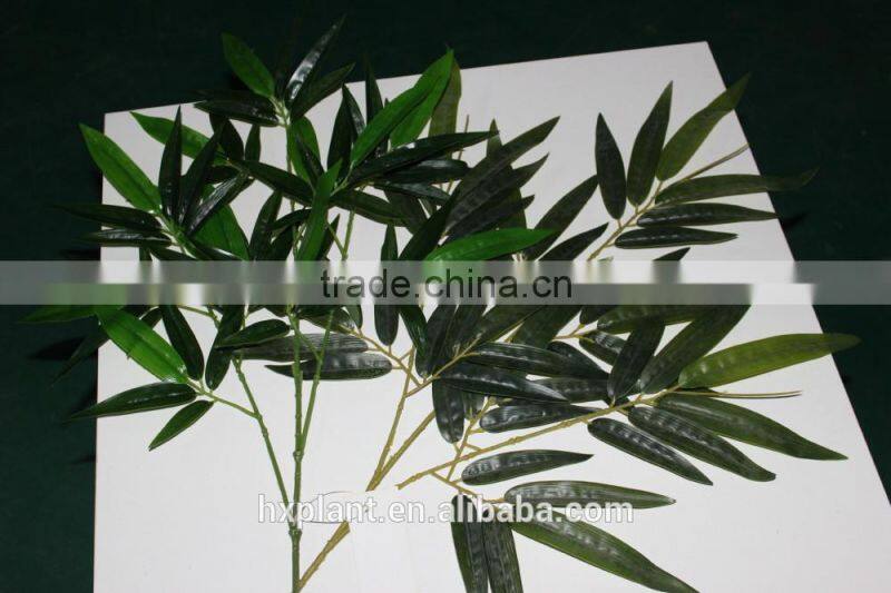wholesale plastic artificial bamboo leaves for decoration