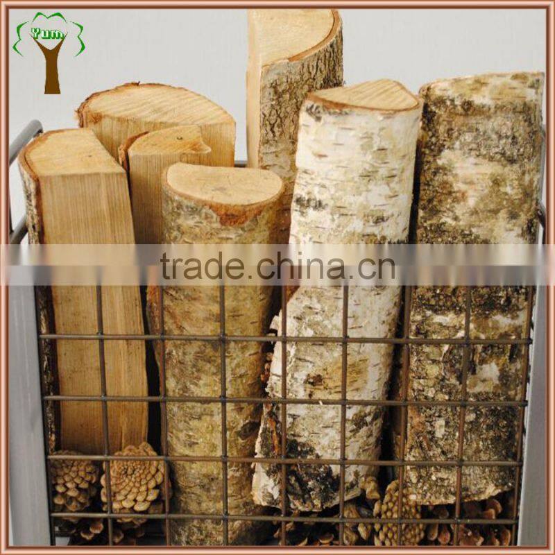 Artificial half round Birch logs for export sale