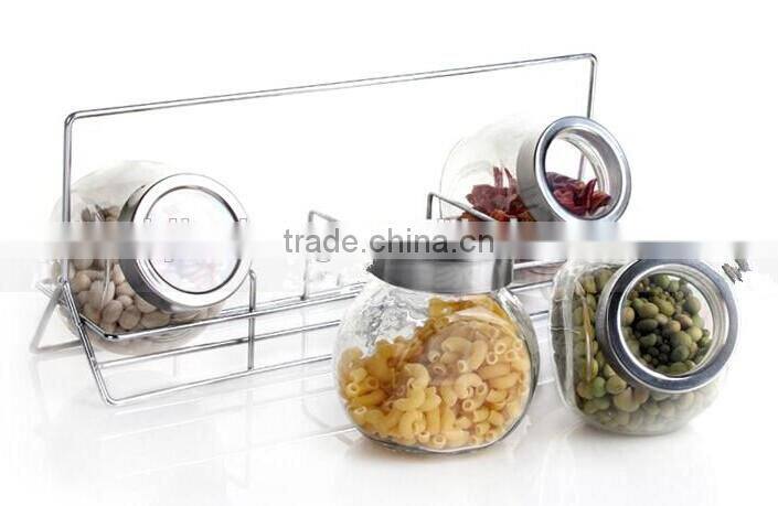 clear oval glass kit /frame for spice