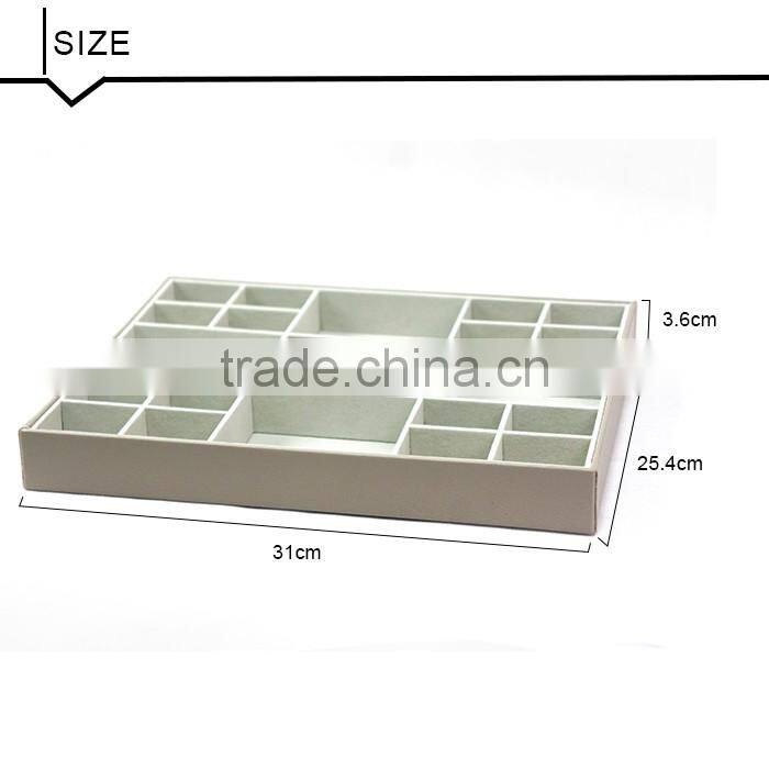 The Newest 21 Compartment Faux Leather Large Jewelry And Accessories Organizer